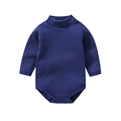 Cotton baby bodysuit with snap closures in multiple colours and sizes for New Zealand infants