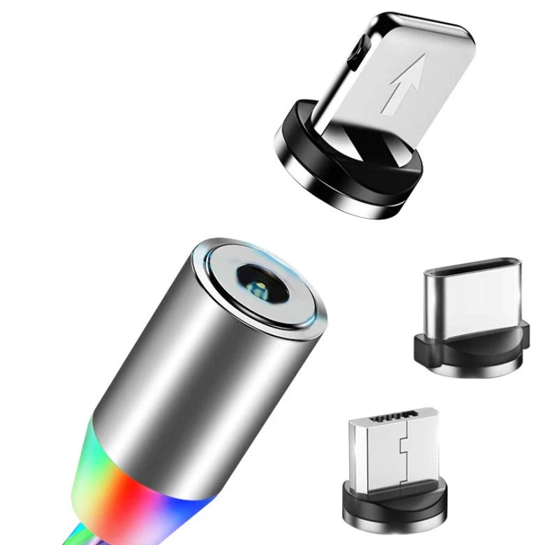 360 Degree Magnetic Charging Cable with LED indicator for fast charging and data transfer