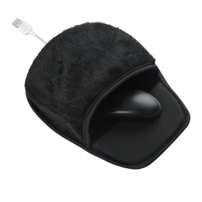 Cozy Heated Mouse Pad with Adjustable Temperature Settings and Smooth Rubber Surface for Comfortable Computing
