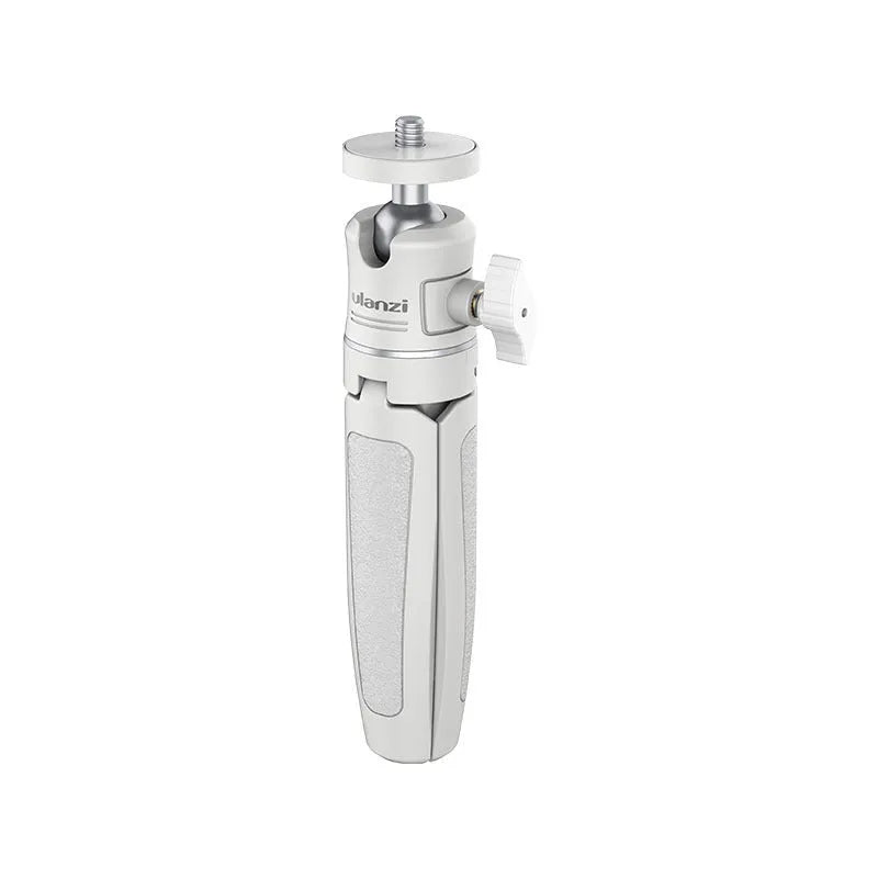 Compact aluminium desktop tripod for Apple iPhone and DJI sports cameras in black red colour