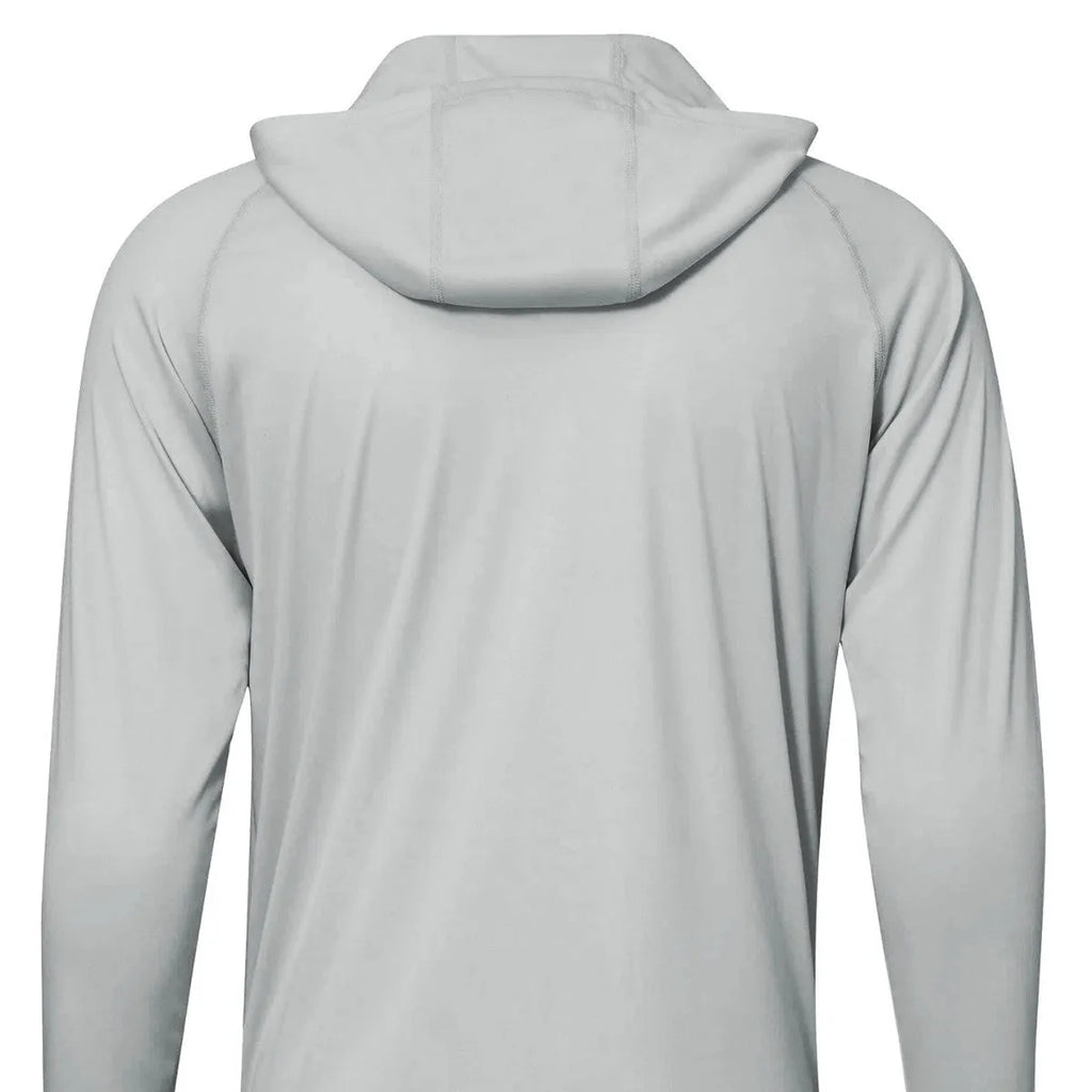 Outdoor UV protection long sleeve hooded top in polyester fabric available in multiple colours