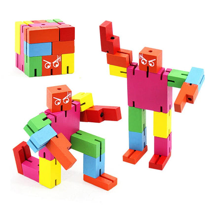 Assembled wooden educational toys for children with multi-function gameplay and mobile phone holder