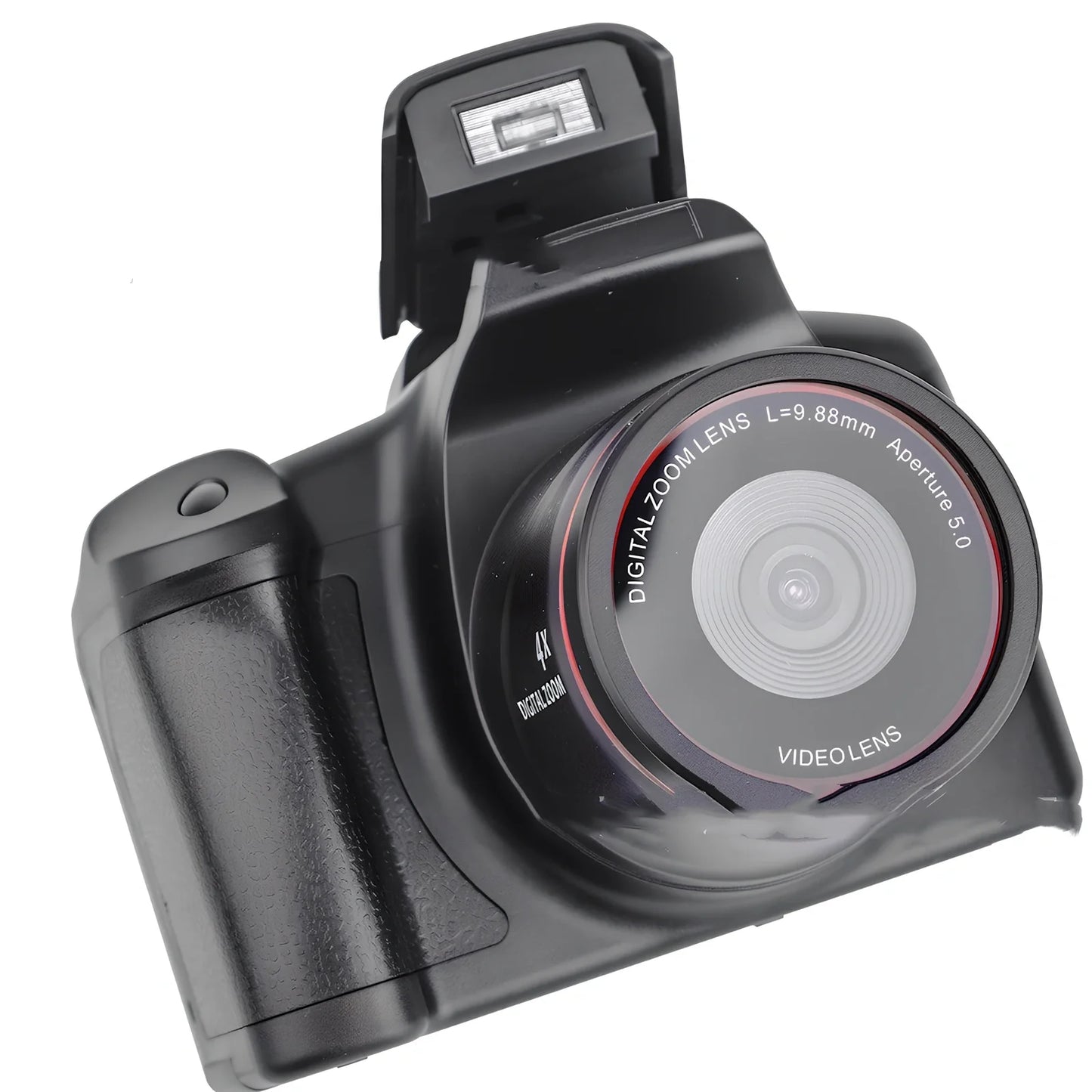 Black XJ05 Digital Video Camera with 2.4-inch LCD and 16x zoom lens for 1080p recording