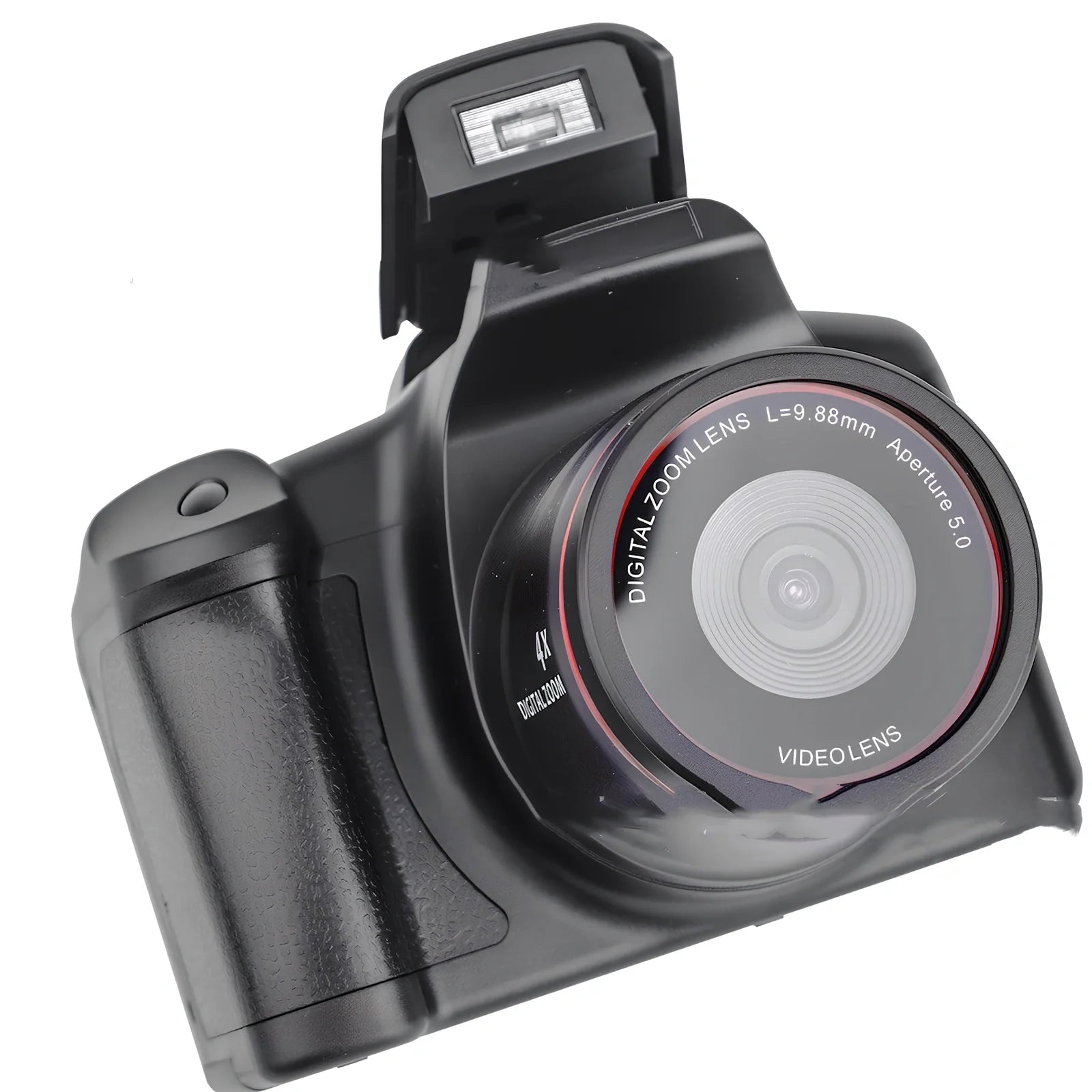 Black XJ05 Digital Video Camera with 2.4-inch LCD and 16x zoom lens for 1080p recording