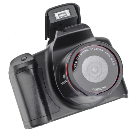 Black XJ05 Digital Video Camera with 2.4-inch LCD and 16x zoom lens for 1080p recording