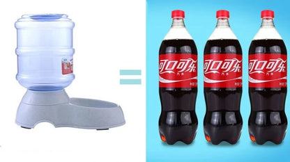 Automatic pet feeder and water dispenser for cats and dogs with large capacity