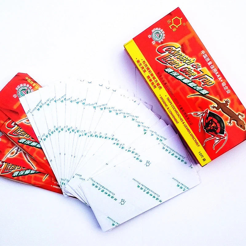 Non-toxic adhesive cockroach trap for safe pest control