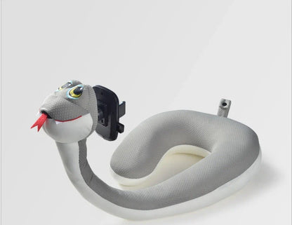 2-in-1 Lazy Support U-shaped Pillow in various colours for neck support and phone holding