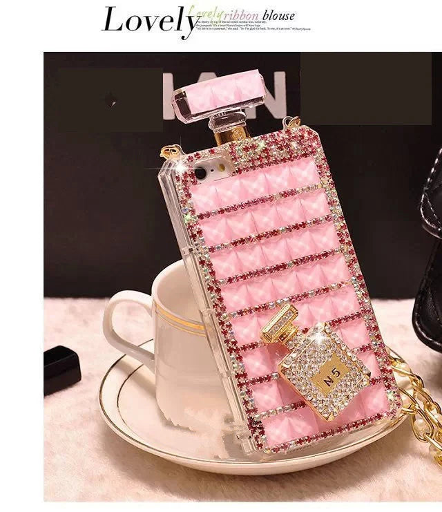 Luxury handcrafted rhinestone bling cover for smartphones in various colours