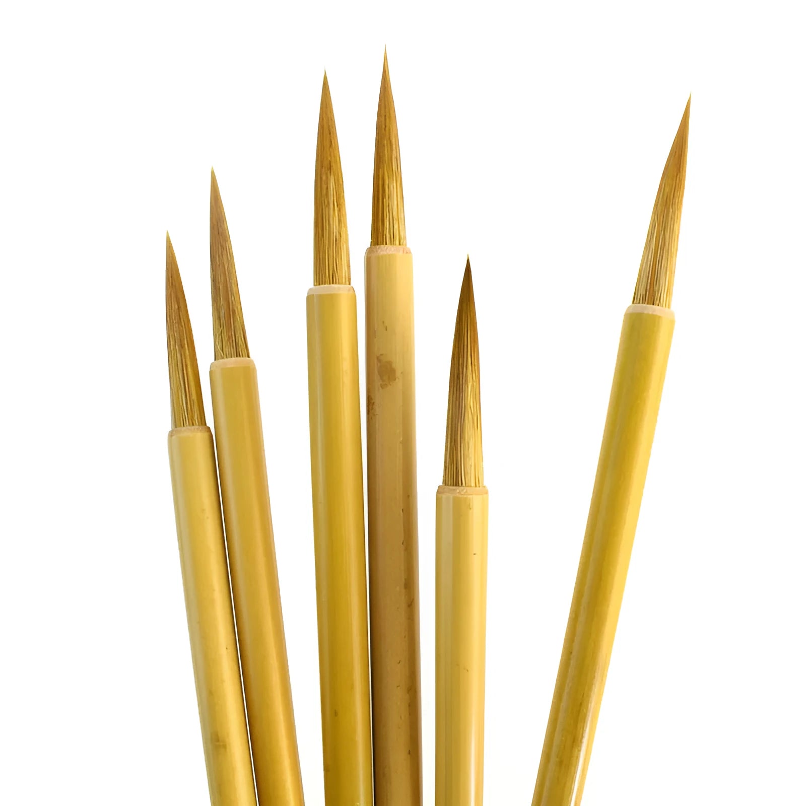 Langhao traditional Chinese calligraphy brush with wolf hair nib and bamboo handle for detailed ink work