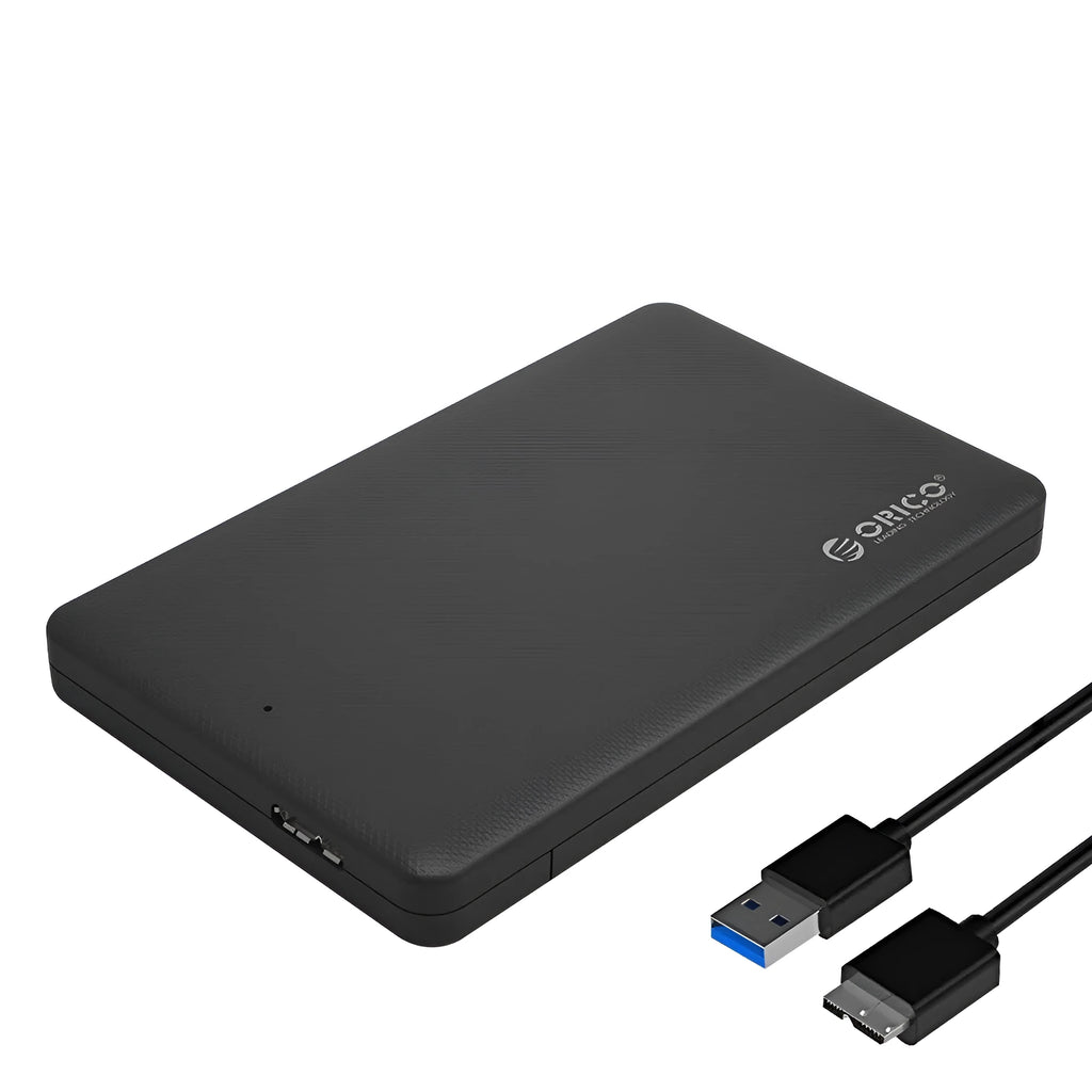ORICO 2577U3 black ABS mobile hard disk box with tool-free SATA drive slot and USB 3.0 Micro B port