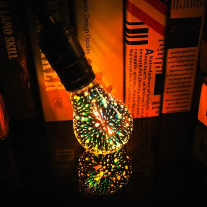 Vibrant 3D Fireworks LED Bulb - Eco-Friendly Home Lighting for Kiwi Celebrations