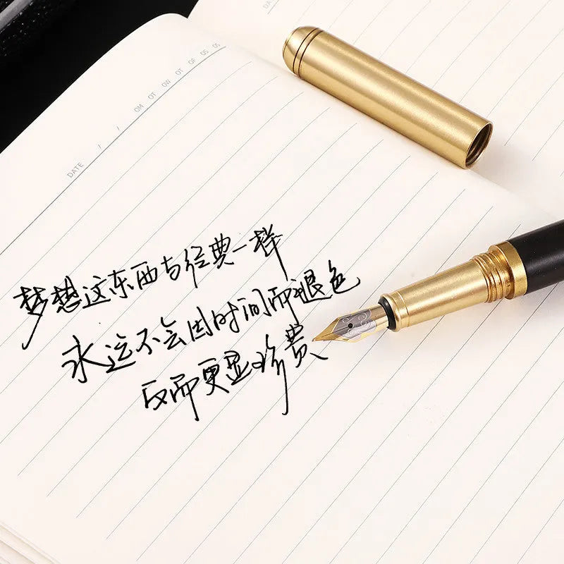 Business fountain pen with rotary ink system and stainless steel 0.7mm nib in Ebony colour
