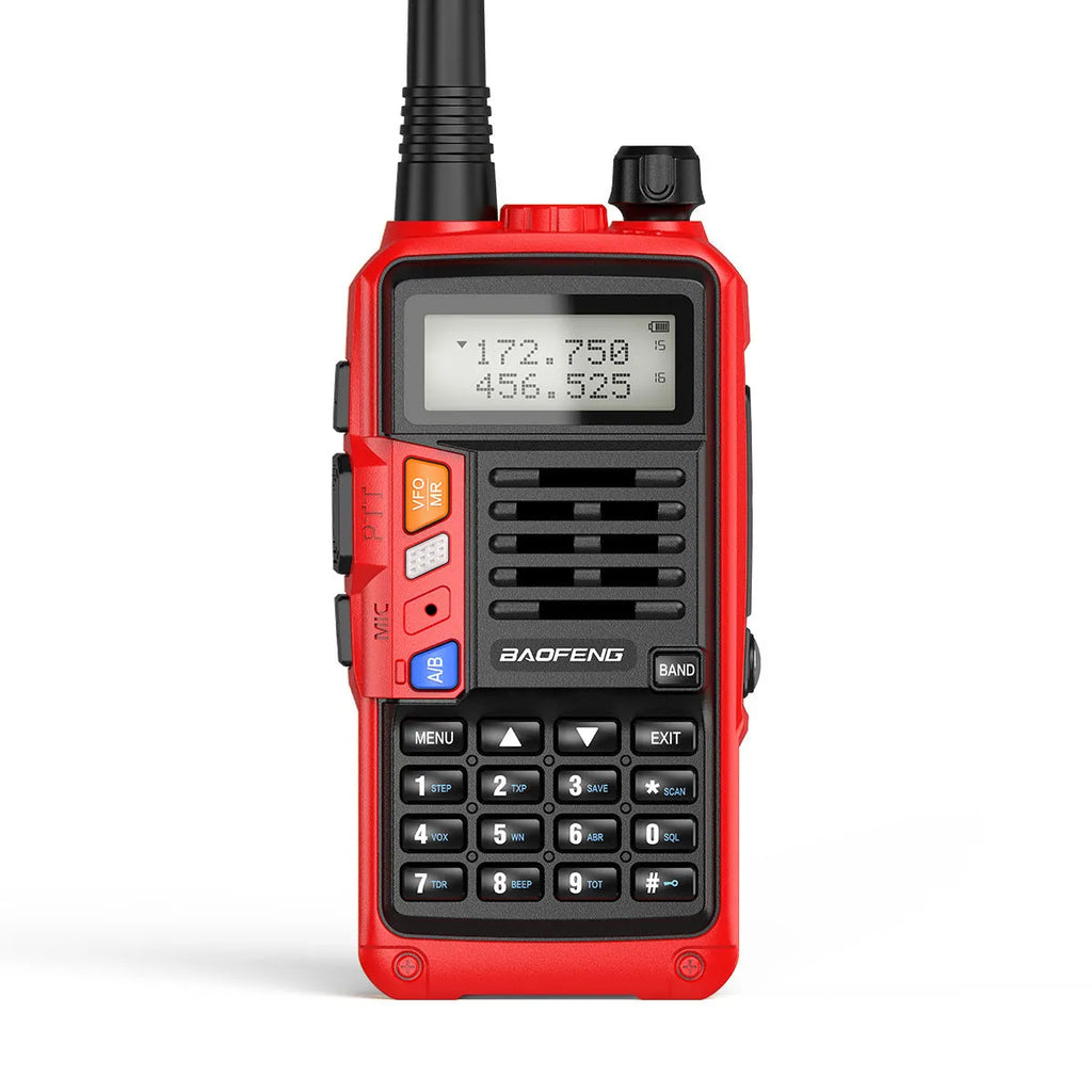 UV-5R dual band walkie talkie 10W 128 channels 2800mAh lithium battery black outdoor communication device