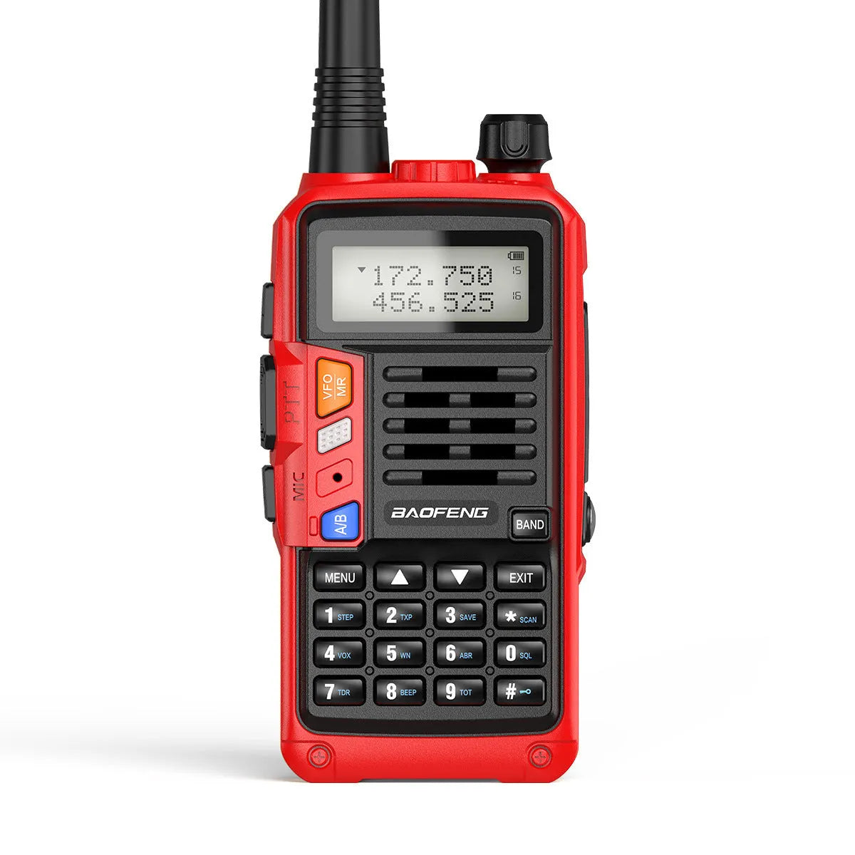 UV-5R dual band walkie talkie 10W 128 channels 2800mAh lithium battery black outdoor communication device