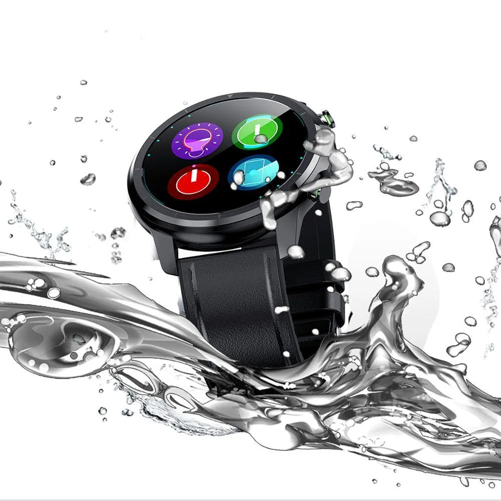 LEMFO LF26 smart bracelet showing 1.3 inch screen with touch and button controls in five colour options
