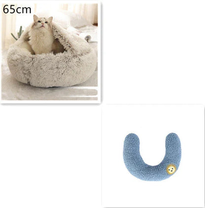 Cozy 2-in-1 Pet Bed in various colors and sizes, designed for ultimate comfort and relaxation for cats and dogs.