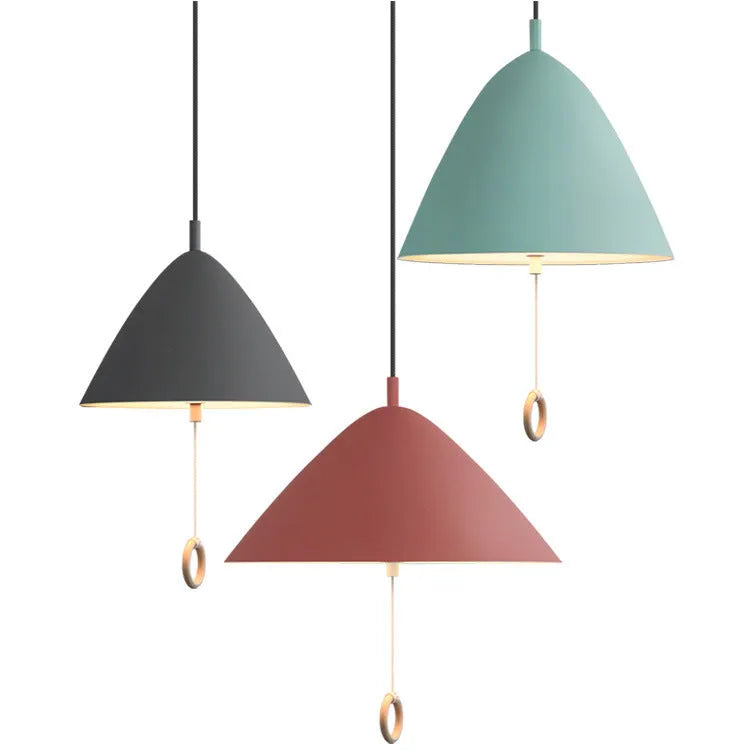 Nordic duplex creative restaurant chandelier pendant light in sand white colour, 40cm diameter