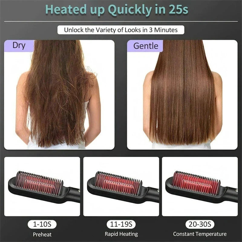 2-in-1 Hair Straightener and Curling Tong with Negative Ion Technology in red, black, white, and green