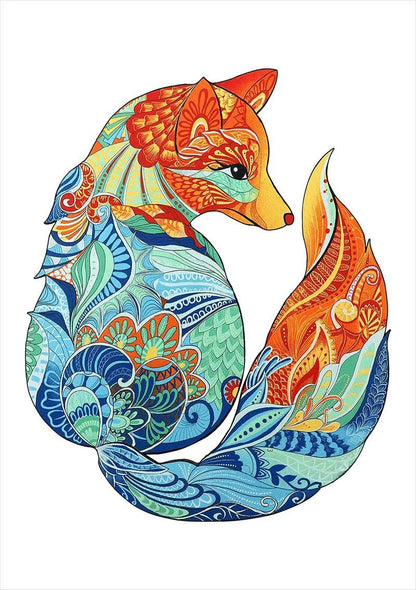 Animal Puzzle Craft Hub A3 Size Wooden Box for puzzle storage and display