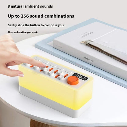 Bluetooth white noise sleep sound machine with RGB seven-color night light