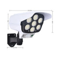 Solar-powered waterproof LED induction monitor lamp for outdoor wall and courtyard security lighting.