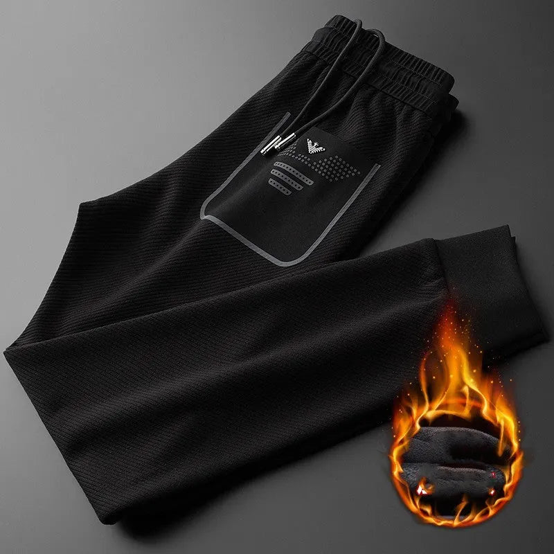 Men's twill stretch white trousers with side pockets and zip fly