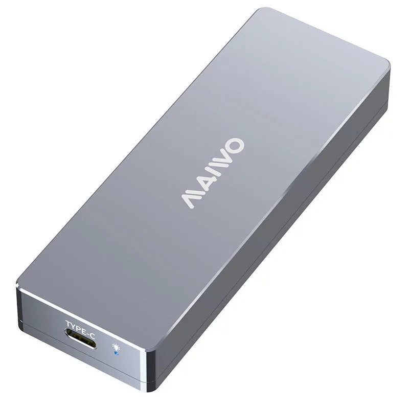 K1701 aluminium M.2 SSD enclosure with Type-C cable, screwdriver, screws, and silicone heat sink