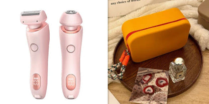 An electric shaver for women with foil and rotating heads for comprehensive hair removal