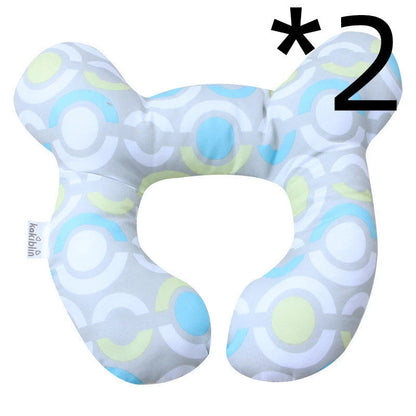 U-shaped baby head support pillow in various styles for car safety seats