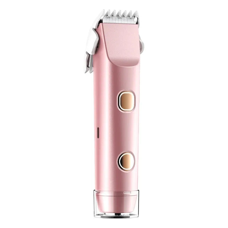 Hair removal device with digital display, USB rechargeable, removable cutter head, rose gold colour