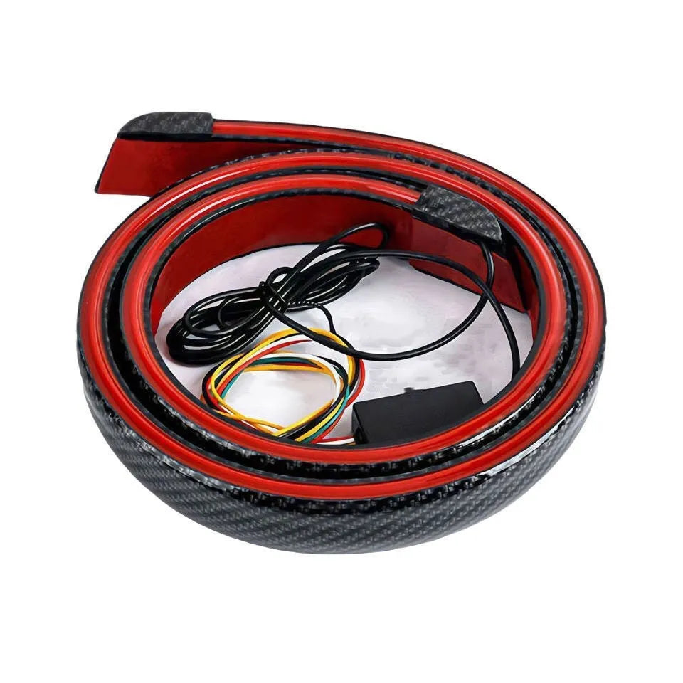 Car LED turn signal streamer tail wing lighting accessory in 1.2m or 1.3m lengths with multiple lighting style options
