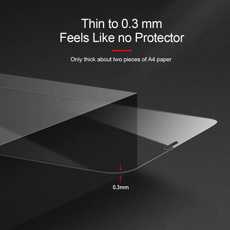 0.3mm full glass tempered film screen protector for iPhone X XS 11 Pro 5.8 inch transparent black edge