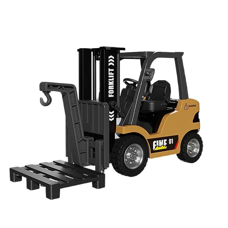 1:64 scale Bluetooth remote control alloy forklift model with mobile app control