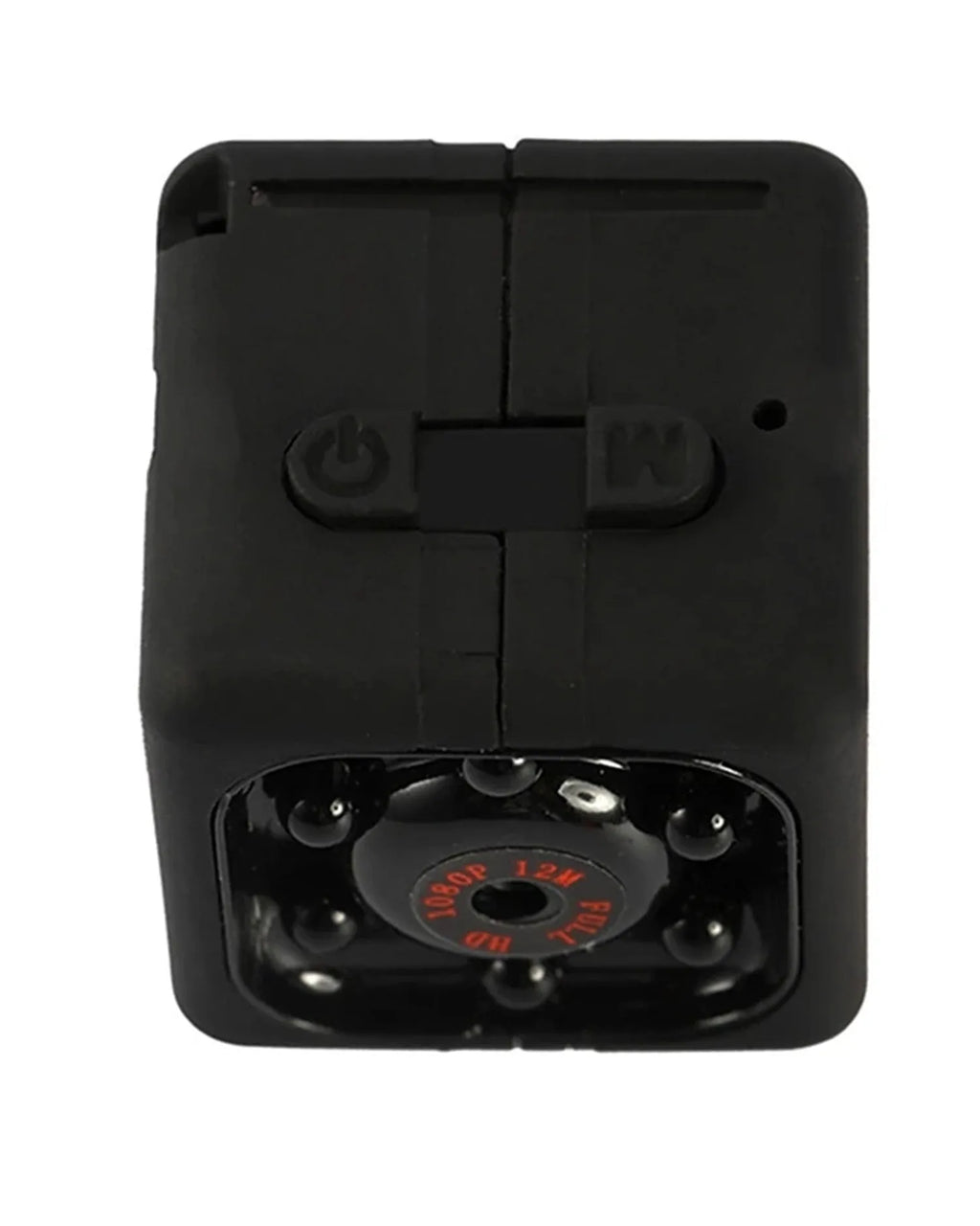 Black mini USB night vision camera with cable for 1080P recording and infrared capability