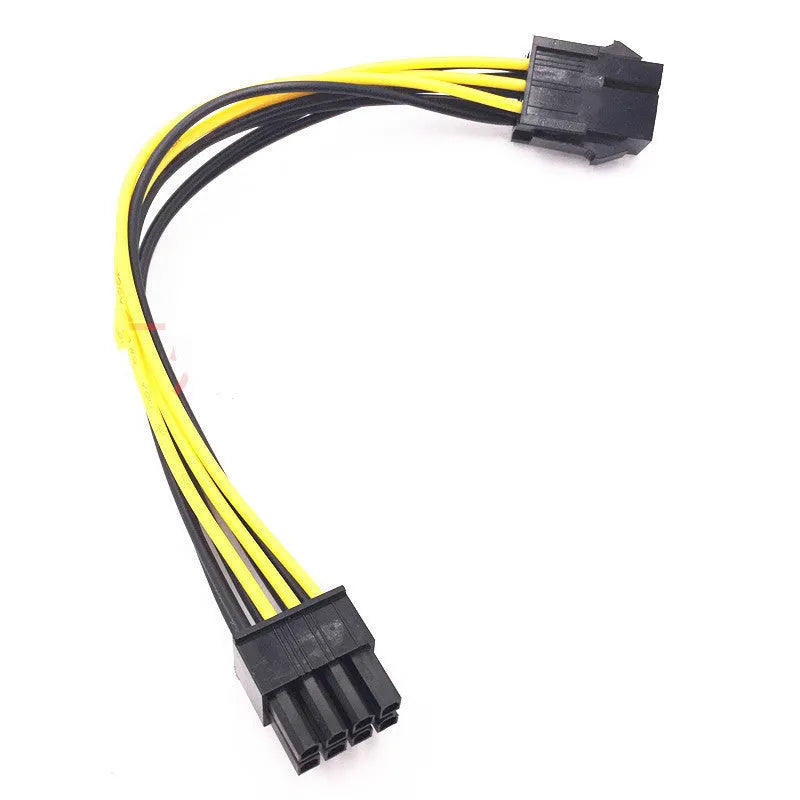 6P to 8P graphics card power extension cable 20cm length for PC builds