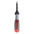 Ratchet two-way retractable screw bits set shaped screwdriver with chrome vanadium steel construction and magnetic tip