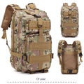 Large 45 litre khaki hiking backpack with air pillow belt system for mountaineering