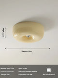 Cream-coloured American antique style ceiling lamp with a three-colour light function.