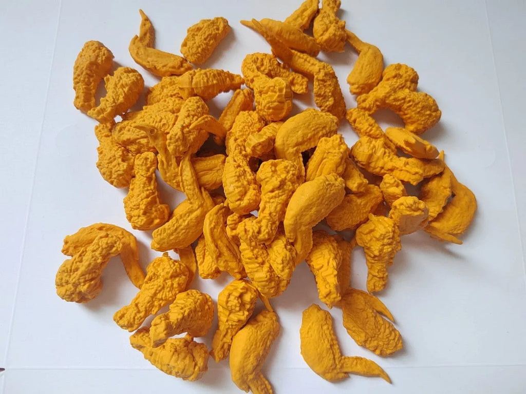 Creative simulation chicken wing drumstick eraser in roast wing colour, 4cm TPR writing correction tool