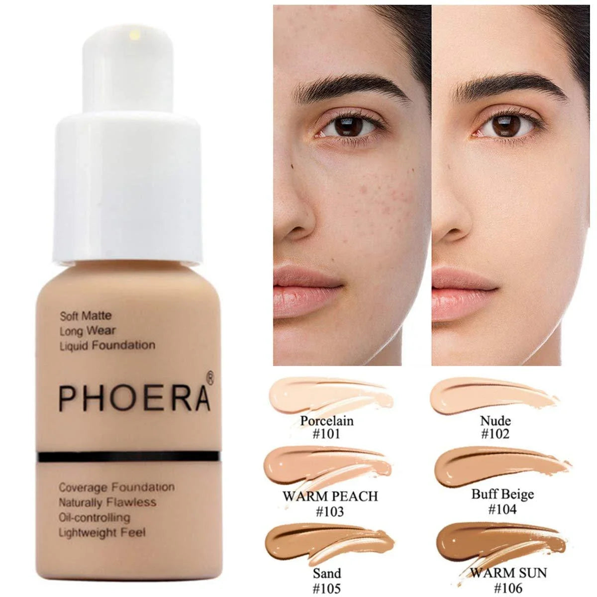 Smooth & Matte Oil Control Concealer Foundation for a flawless, radiant complexion