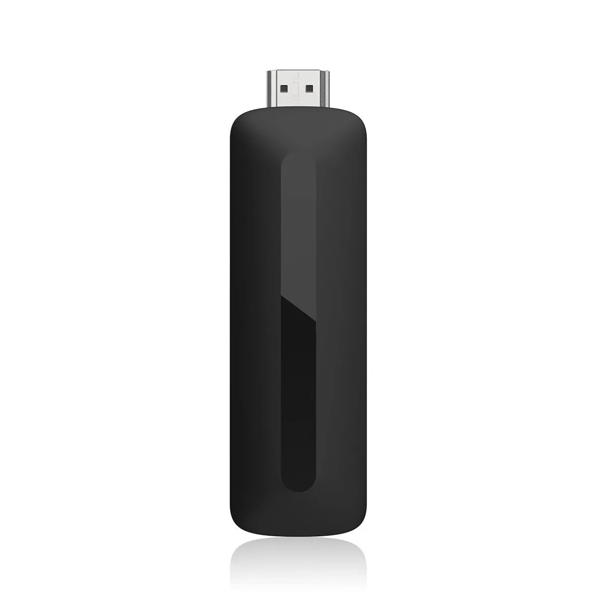 Black 905Y4 ATVKD3 Android TV box with Bluetooth remote and HDMI port on desk