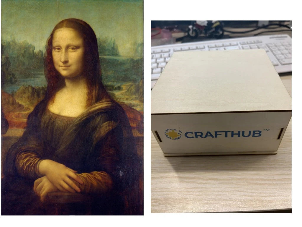 Animal Puzzle Craft Hub A3 Size Wooden Box for puzzle storage and display