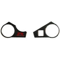 Black carbon fibre style adhesive motorcycle sticker for SUZUKI GSXR1000 L1 upper plate.