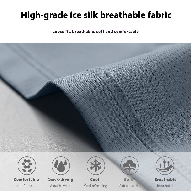 Men's quick-drying sports t-shirt with color block design