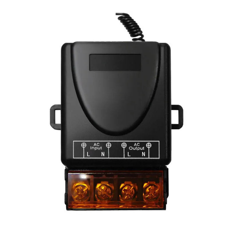 220V wireless remote control intelligent controller with ABS shell, 1 in 4 out wiring, for garage door and light control