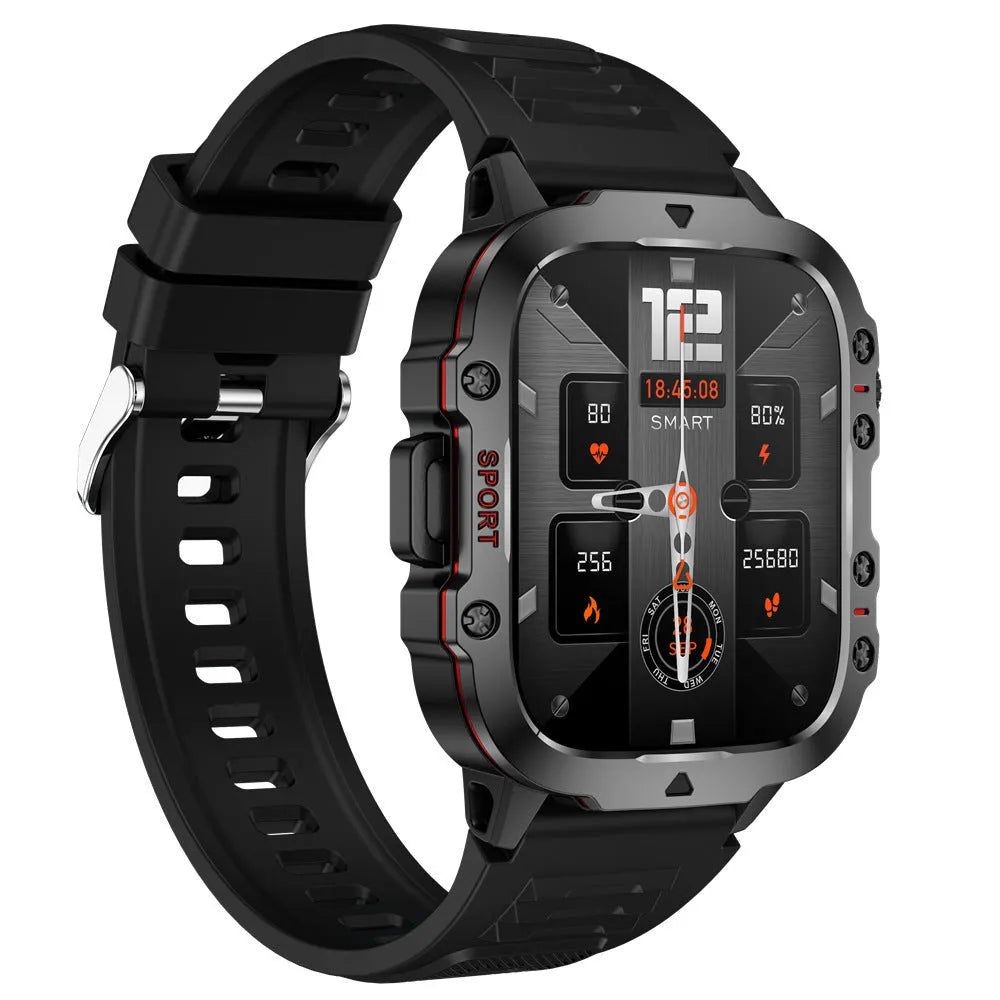 QX11 Smart Bluetooth Watch with TFT touch screen display showing health metrics