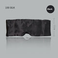 Mulberry silk sleep eye mask shown in champagne gold colour on a soft background.