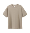 Men's breathable pique cotton short-sleeved t-shirt in loose fit summer casual top