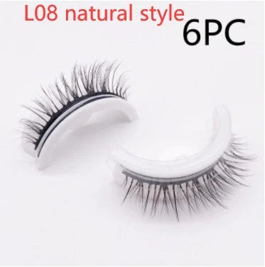 Captivating 3D layered mink-like false eyelashes for bold, voluminous eye makeup looks